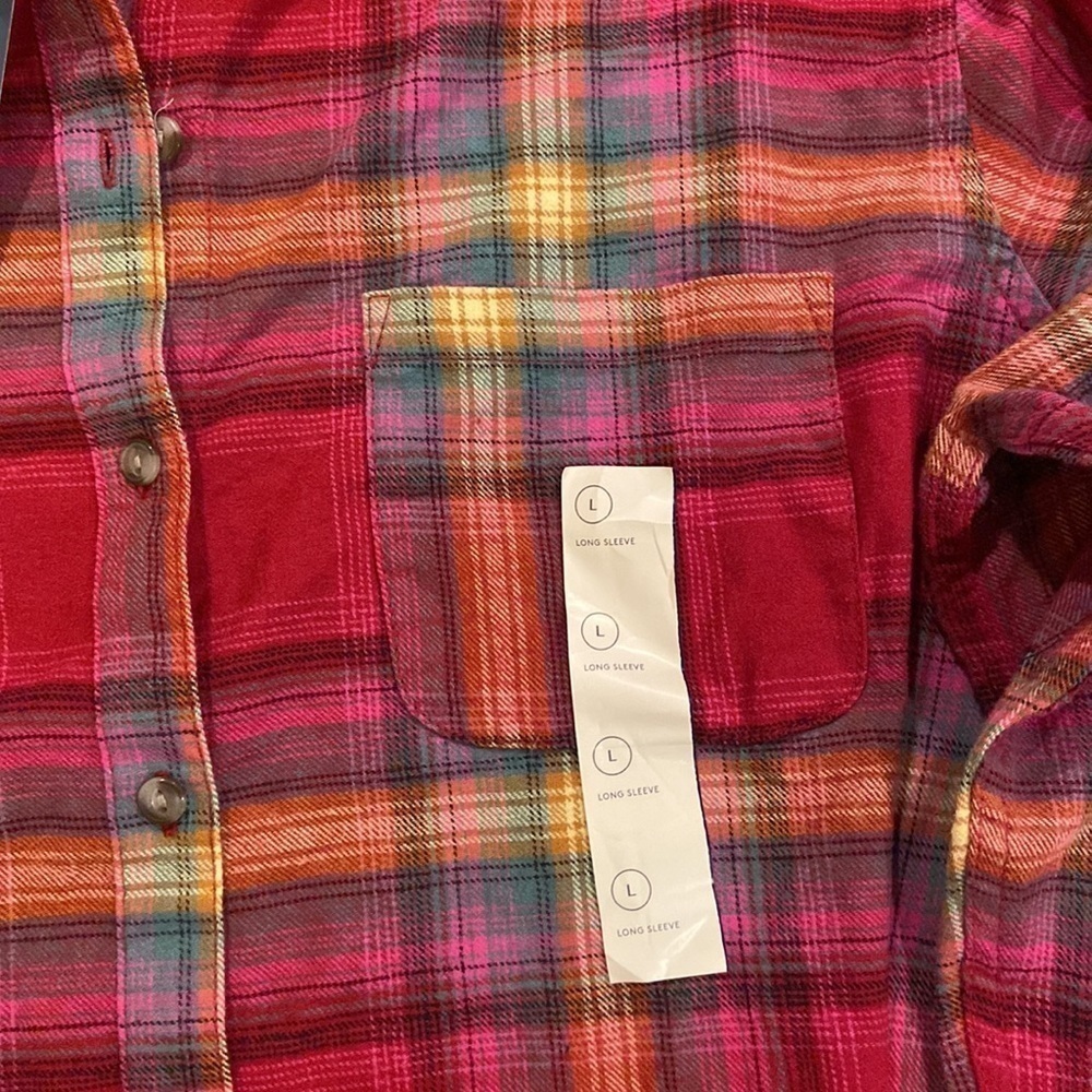 Universal thread relaxed fit flannel nwt - Picture 5 of 6